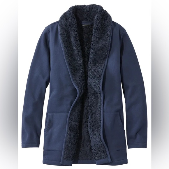 LL BEAN ⭐️ sherpa lined cardigan